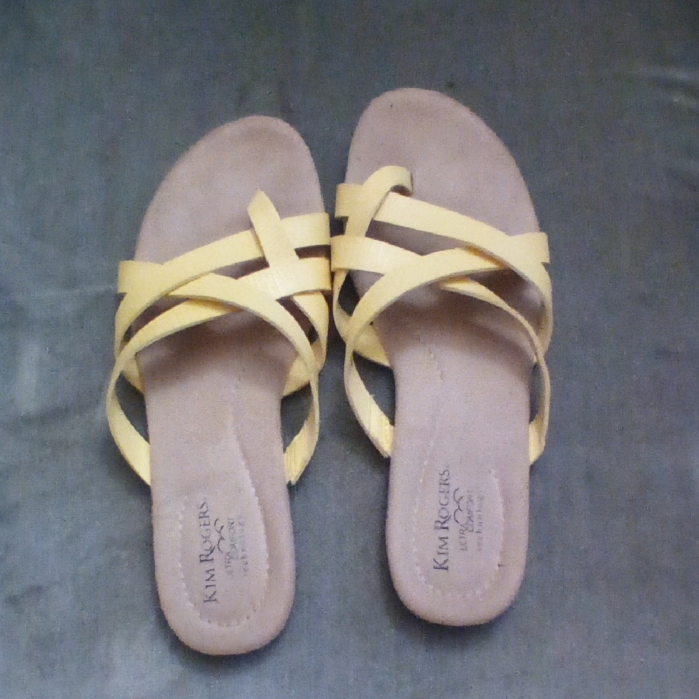 Kim Rogers Women's Yellow Sandals